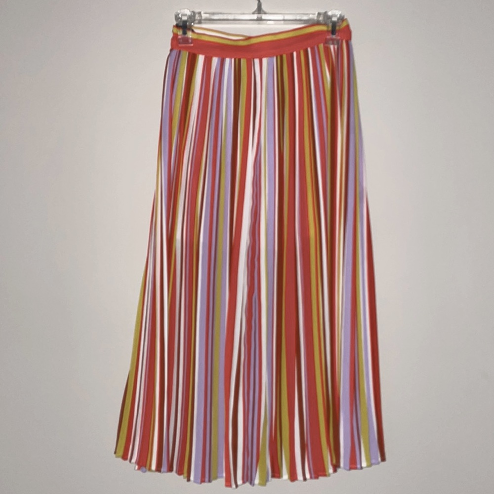 forever 21 pleated colorful skirt